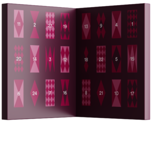 Ampullenkalender offen